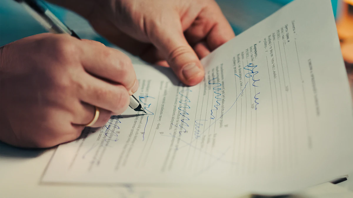 Firma de la documentación para la subvención de aerotermia