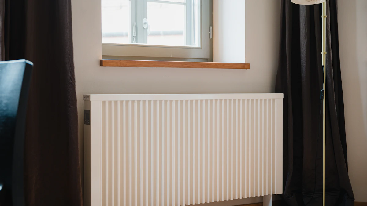 Radiador de baja temperatura con aerotermia en una habitación